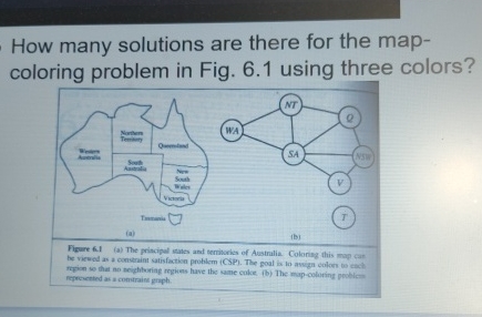 How many solutions are there for the mapcoloring
