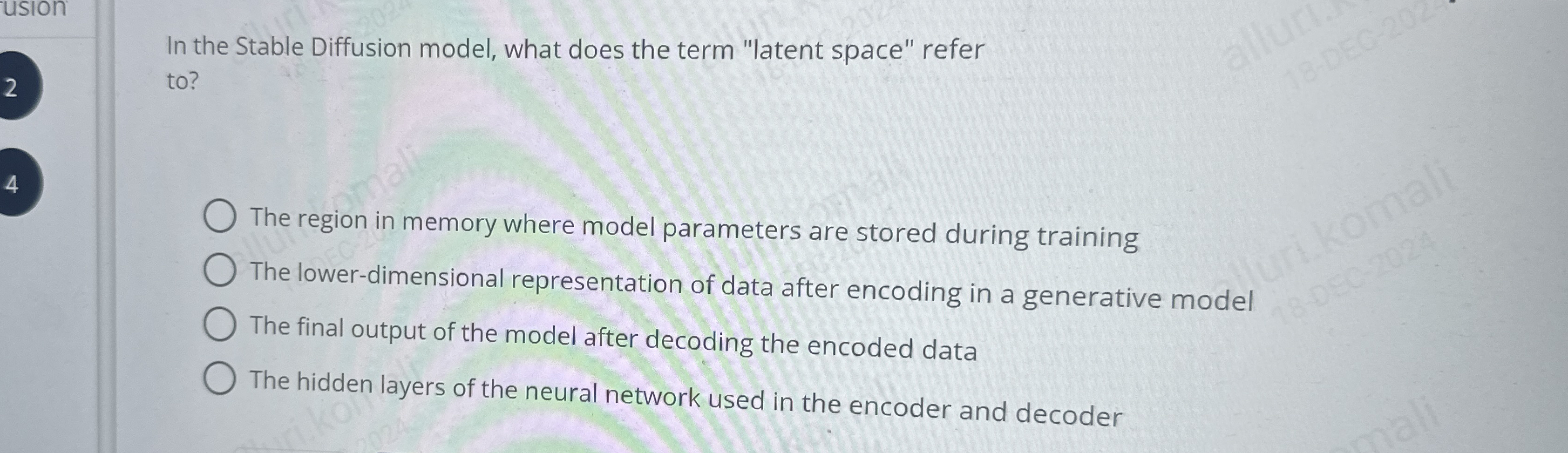 In the Stable Diffusion model, what does the term