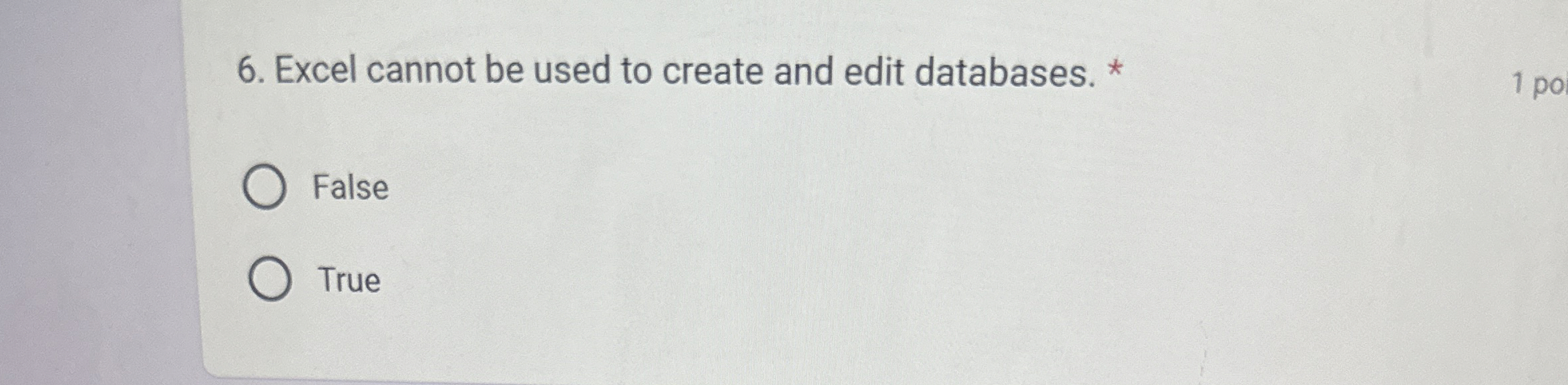 Excel cannot be used to create and edit