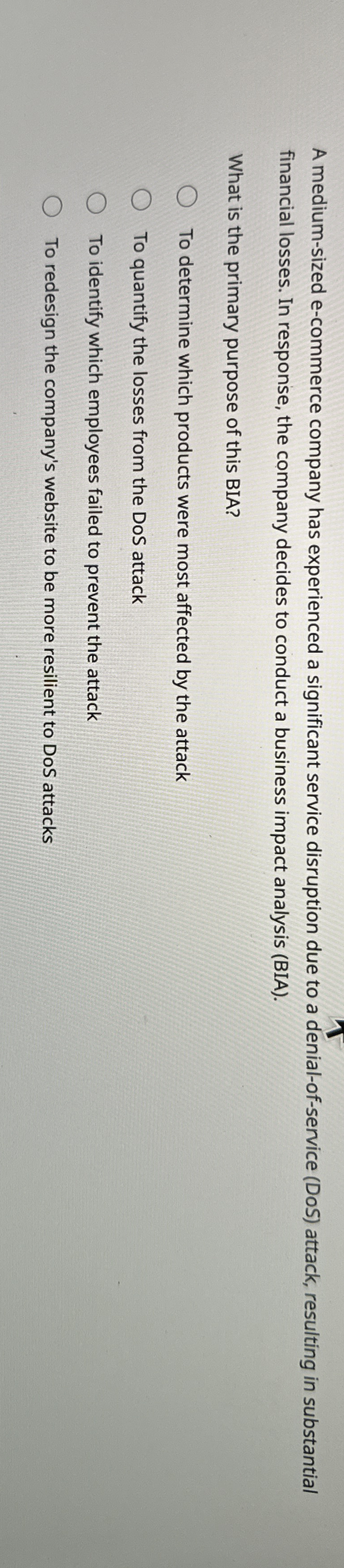 A medium - sized e - commerce company has