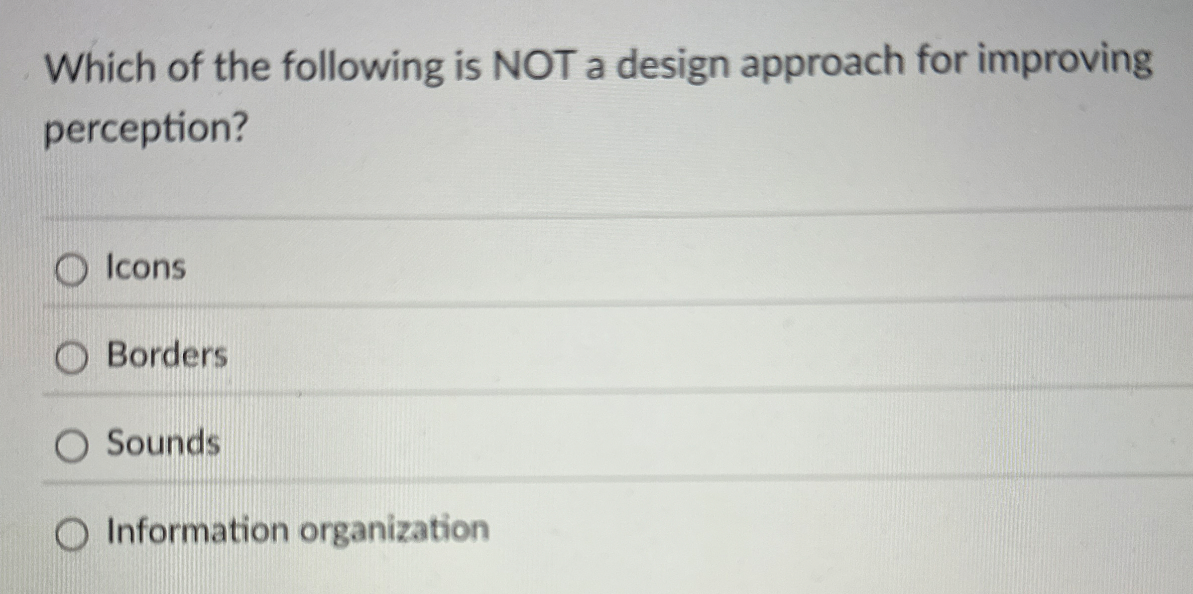 Which of the following is NOT a design approach