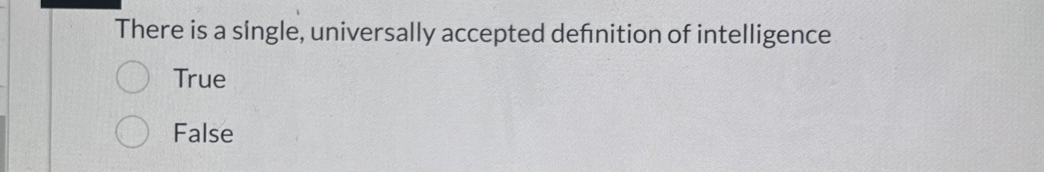 There is a single, universally accepted