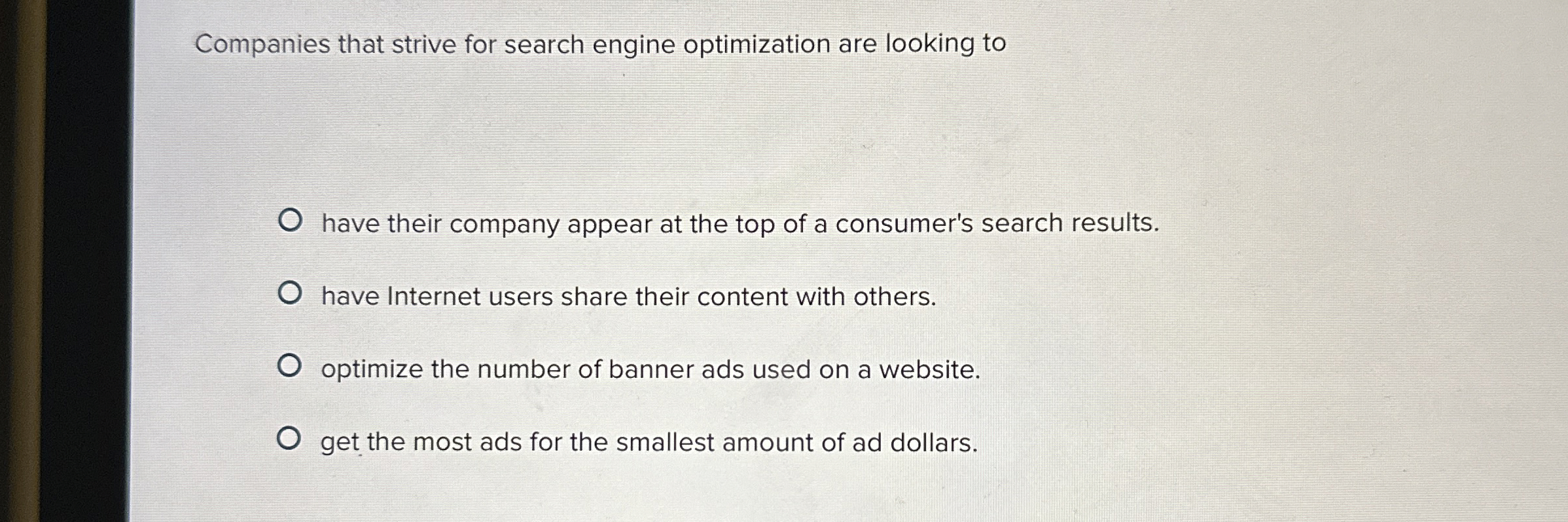 Companies that strive for search engine