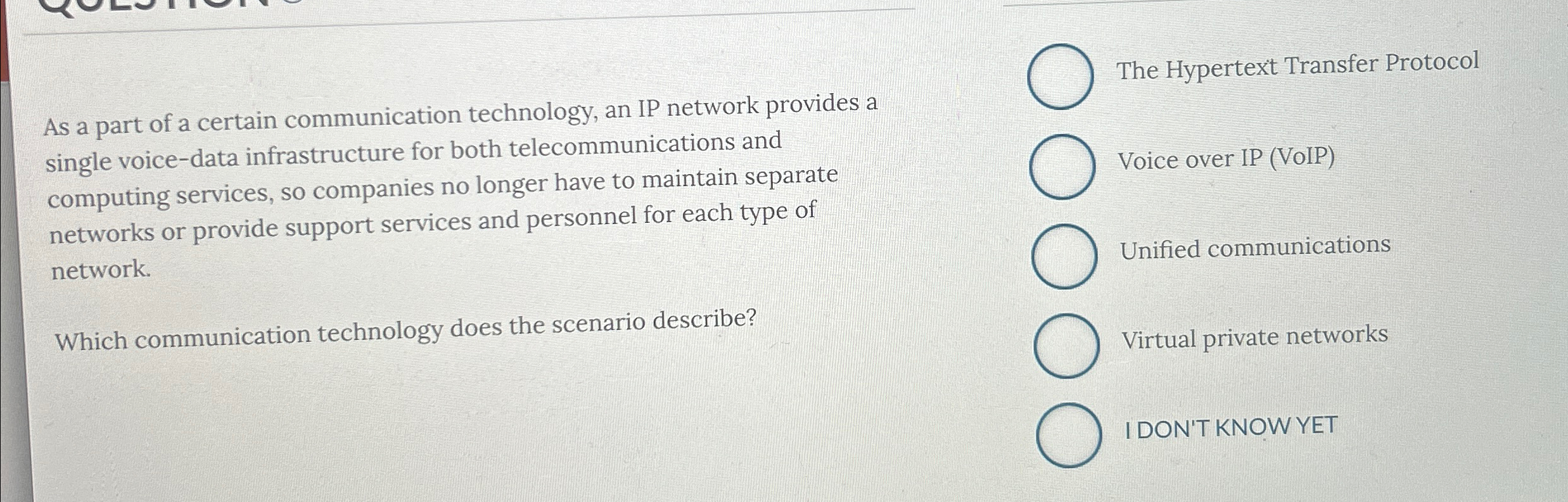 As a part of a certain communication technology,