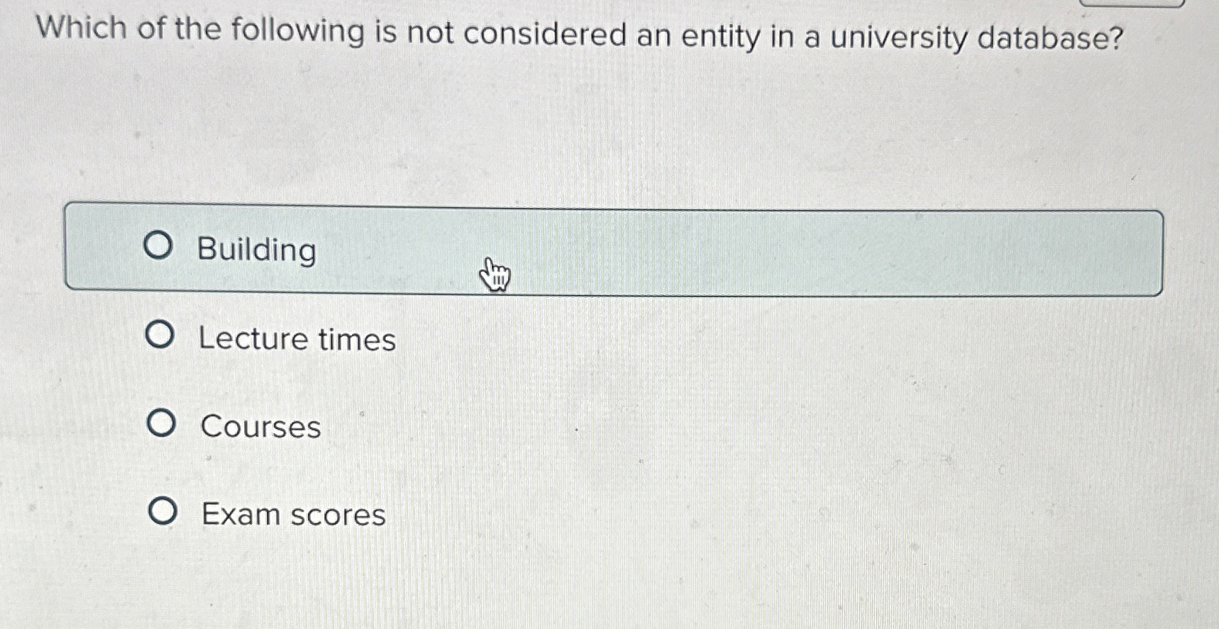 Which of the following is not considered an