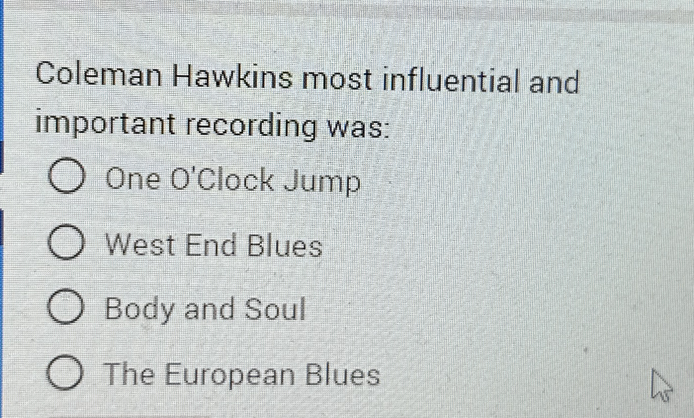 Coleman Hawkins most influential and important