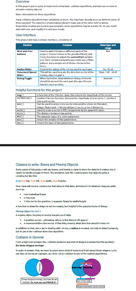 Circle to Box Collision Circles are pretty