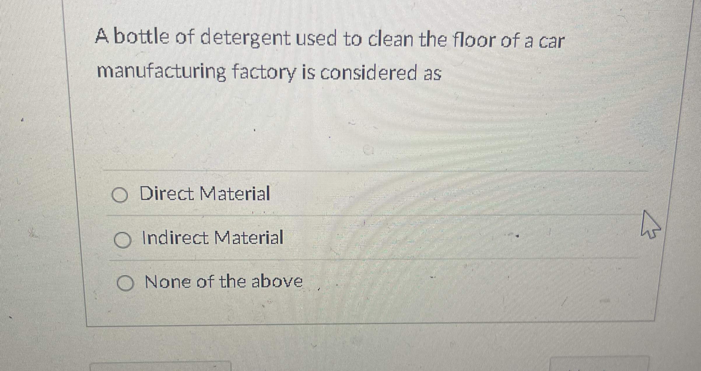 A bottle of detergent used to clean the floor of