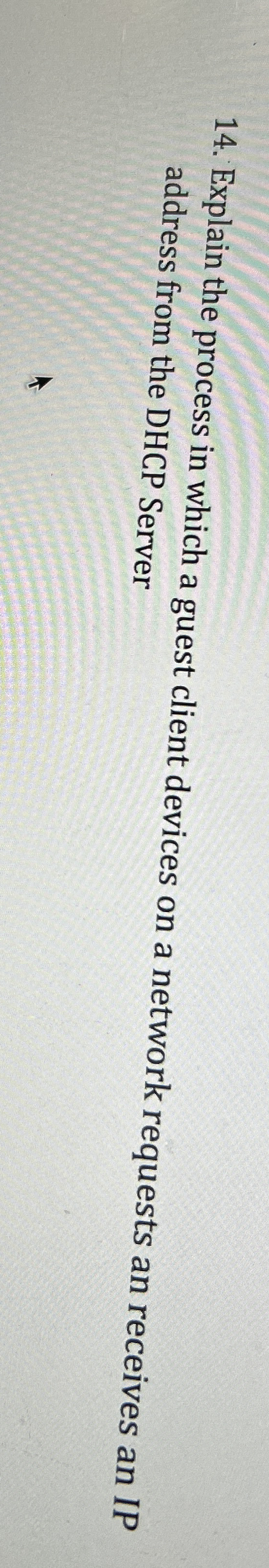 Explain the process in which a guest client