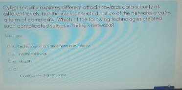 Cyber security explores different attacks towards