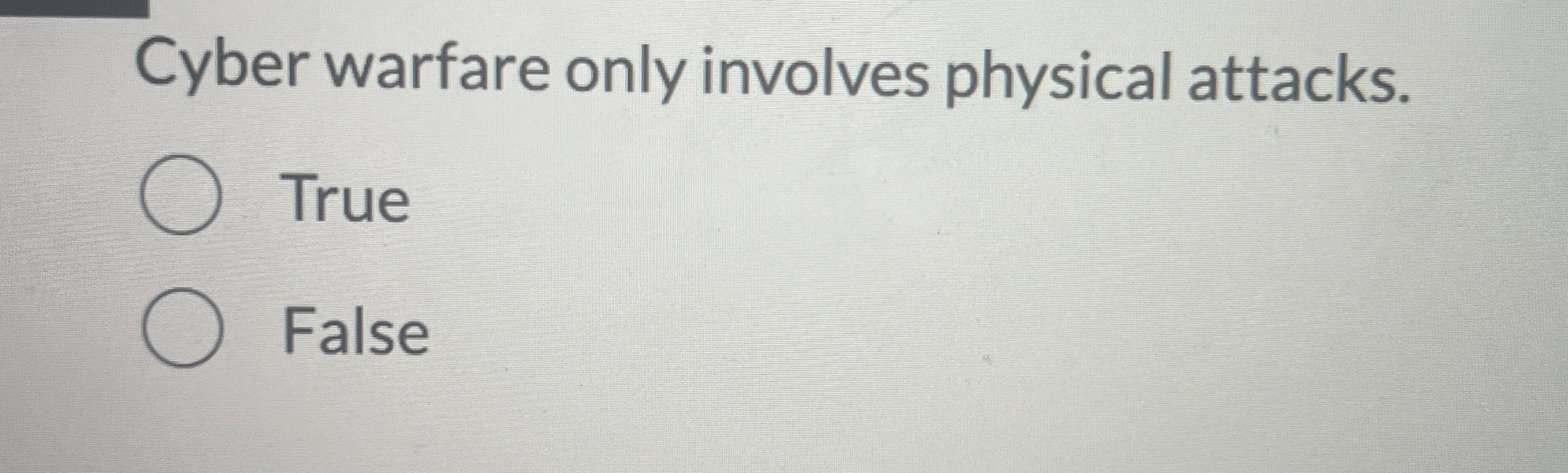 Cyber warfare only involves physical attacks.