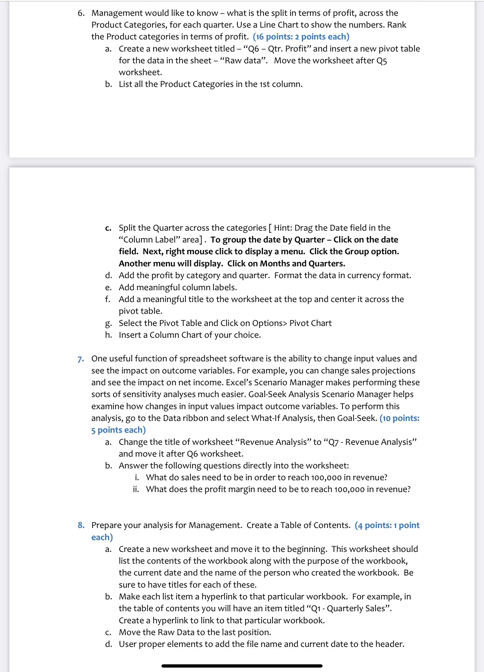 Management would like to know - what is the split