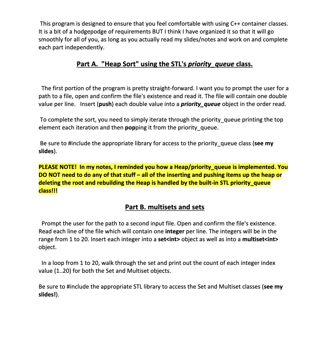 This program is designed to ensure that you feel