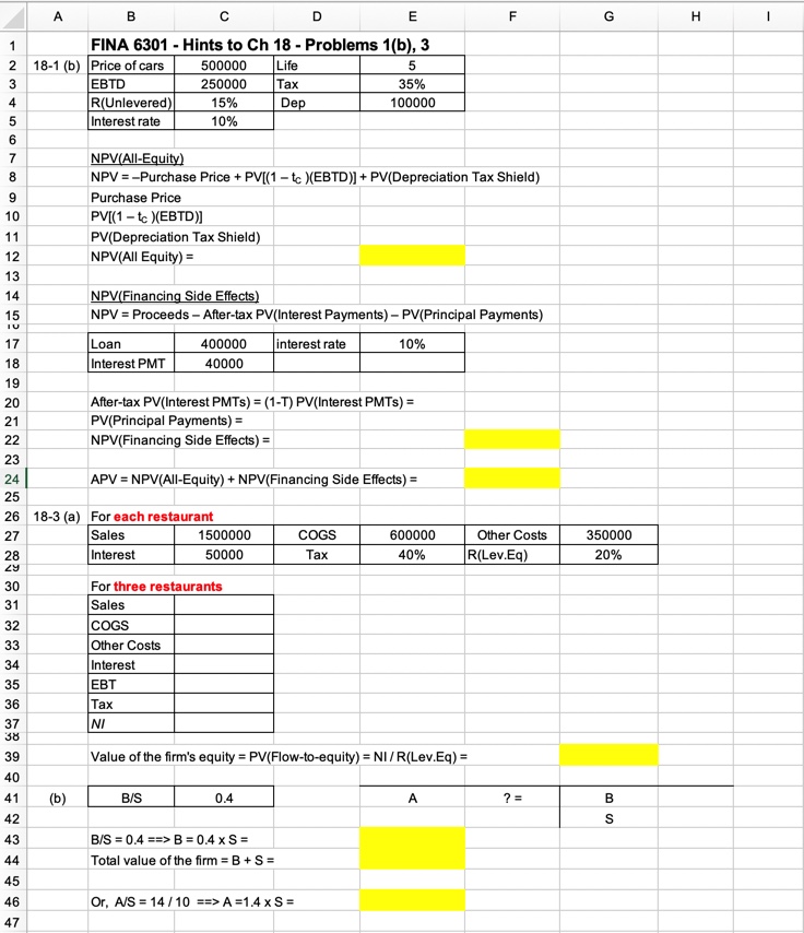 Please complete this problem using the data/info