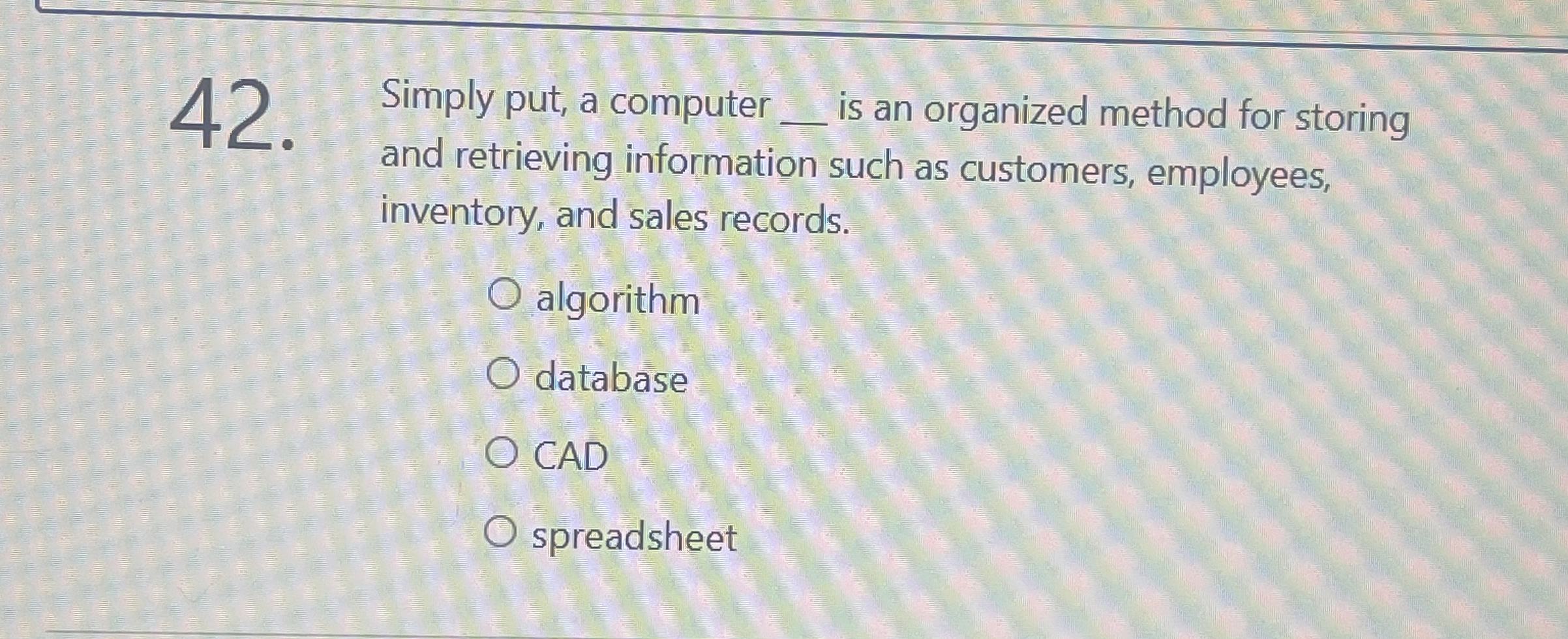 Simply put, a computer is an organized method for