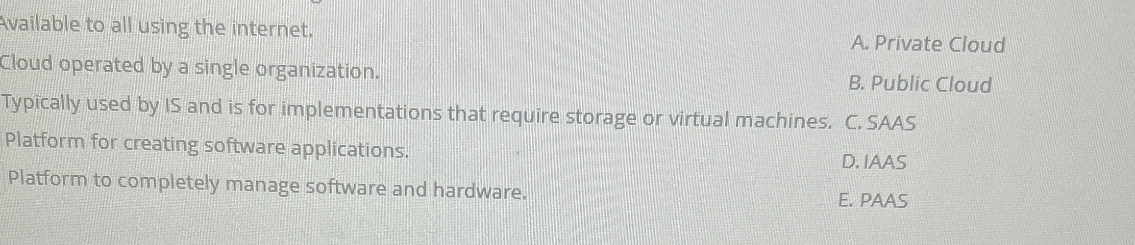 Available to all using the internet. Cloud