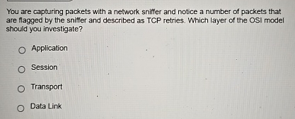 You are capturing packets with a network sniffer