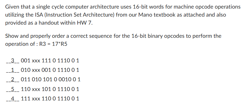 Given that a single cycle computer architecture