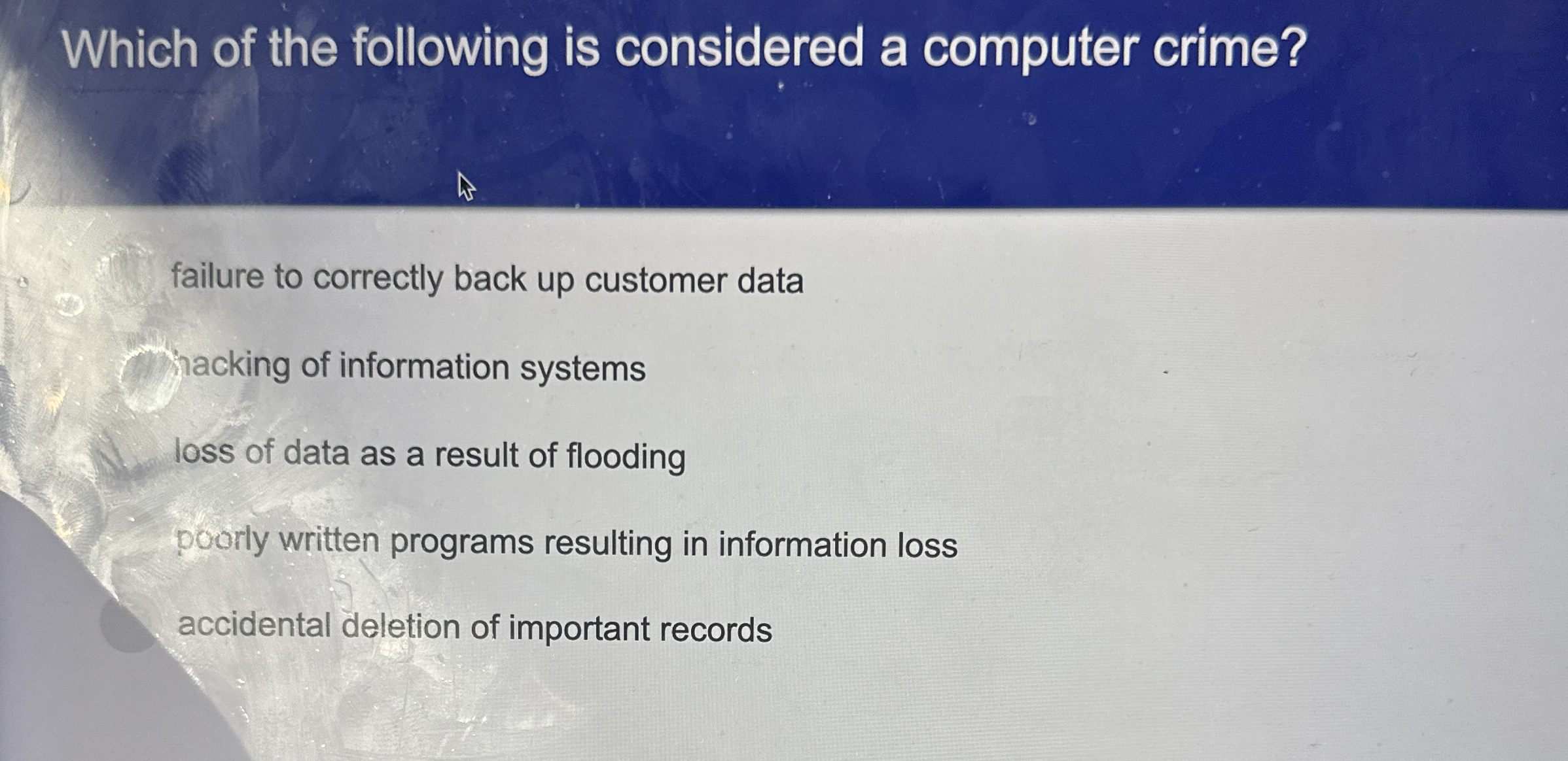 Which of the following is considered a computer
