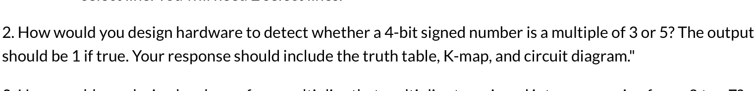 How would you design hardware to detect whether a