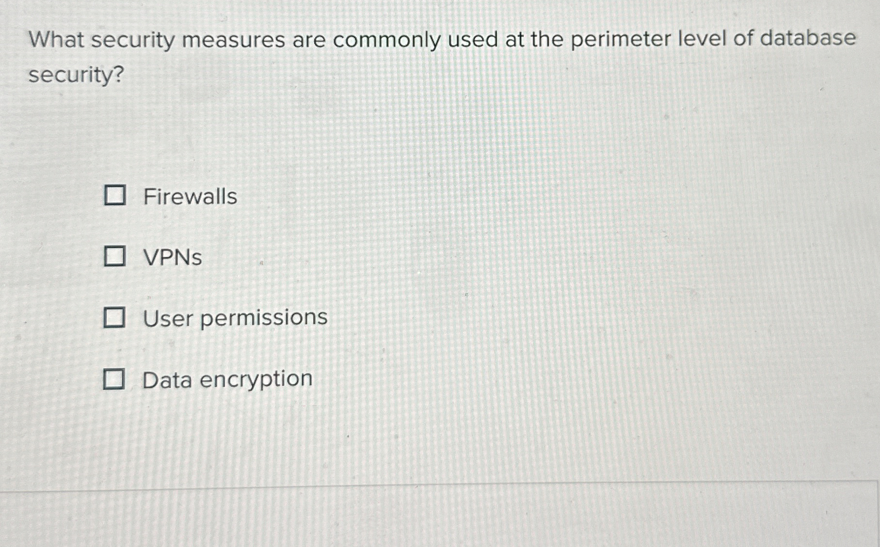 What security measures are commonly used at the