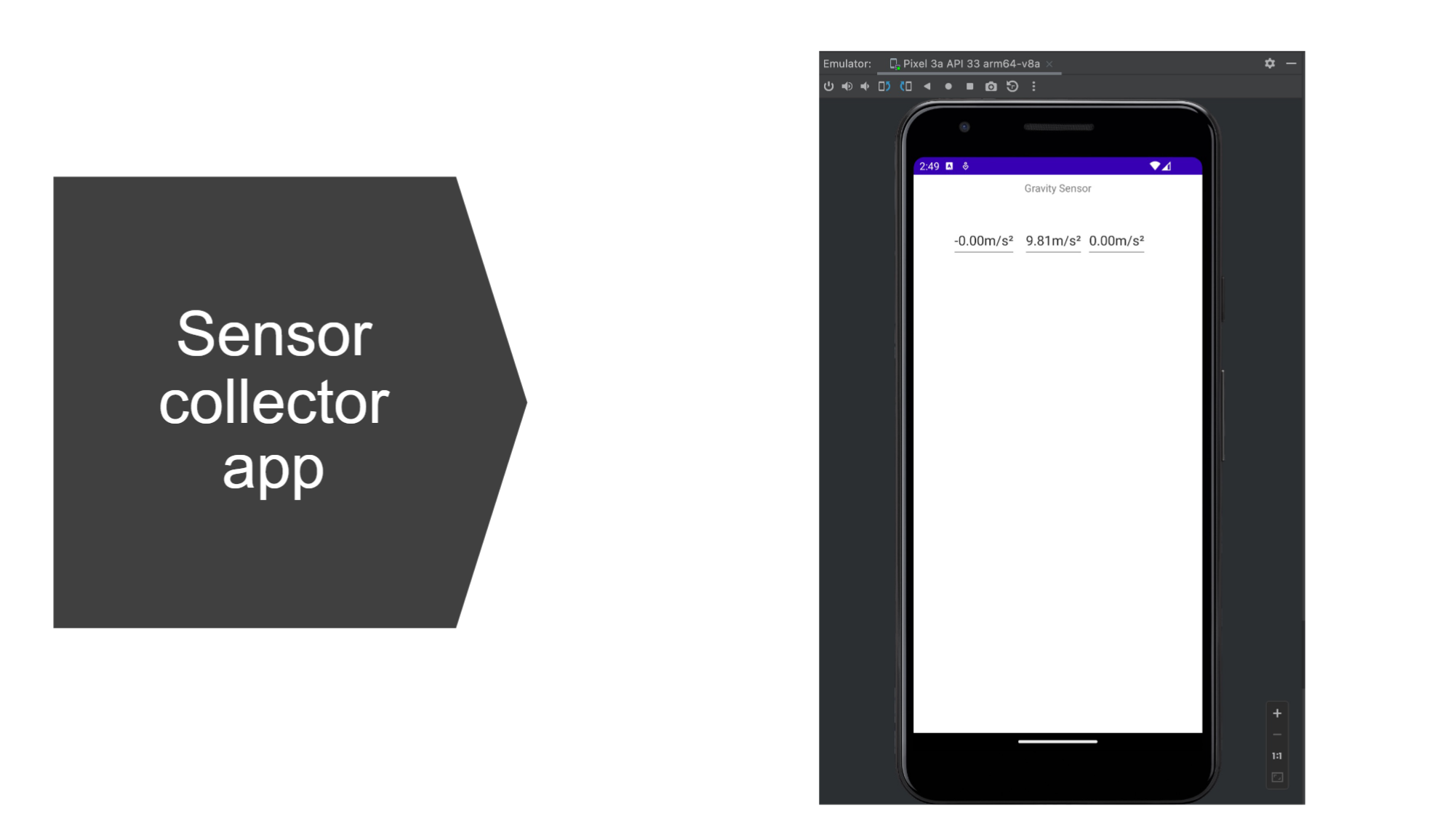 - Android Studio - Create a gravity and magnetic