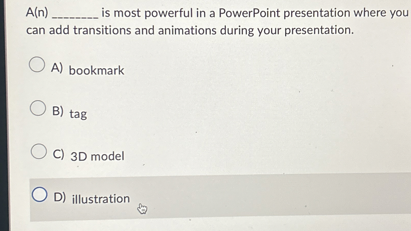 A ( n ) , is most powerful in a PowerPoint