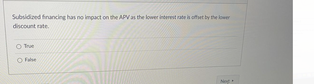 please help me Subsidized financing has no impact