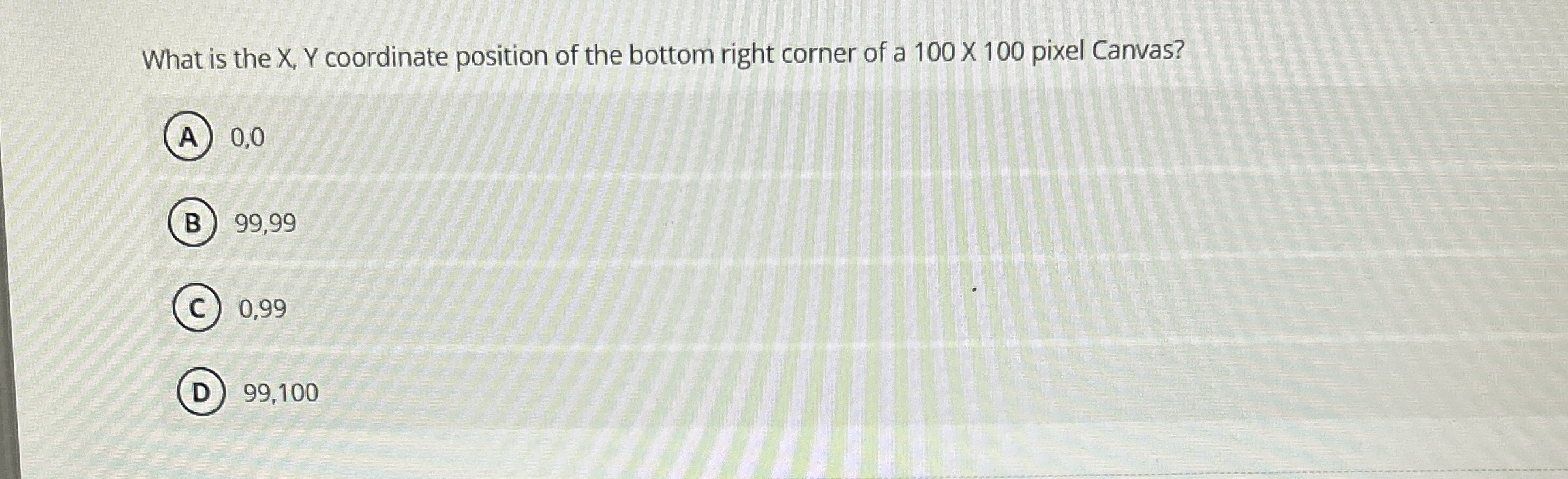 What is the x , Y coordinate position of the