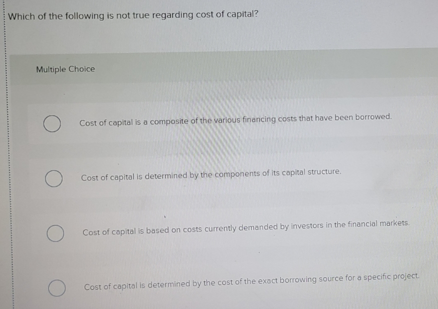 Thank youuuu Which of the following is not true