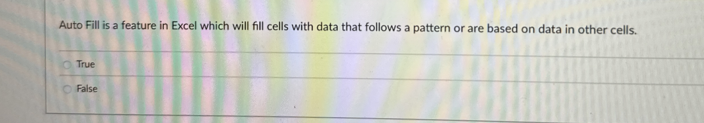 Auto Fill is a feature in Excel which will fill