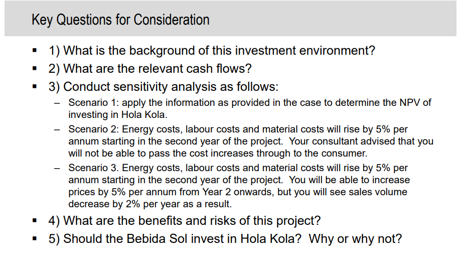 Key Questions for Consideration - 1) What is the