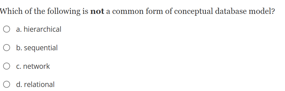 Which of the following is not a common form of