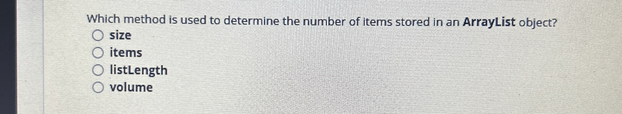 Which method is used to determine the number of
