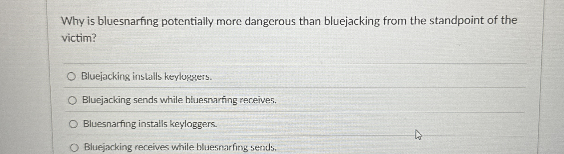 Why is bluesnarfing potentially more dangerous