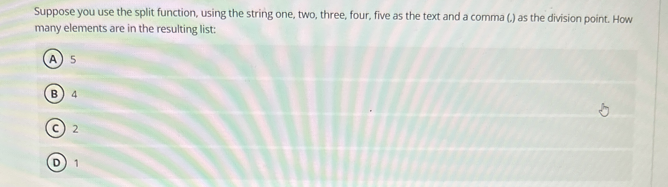 Suppose you use the split function, using the