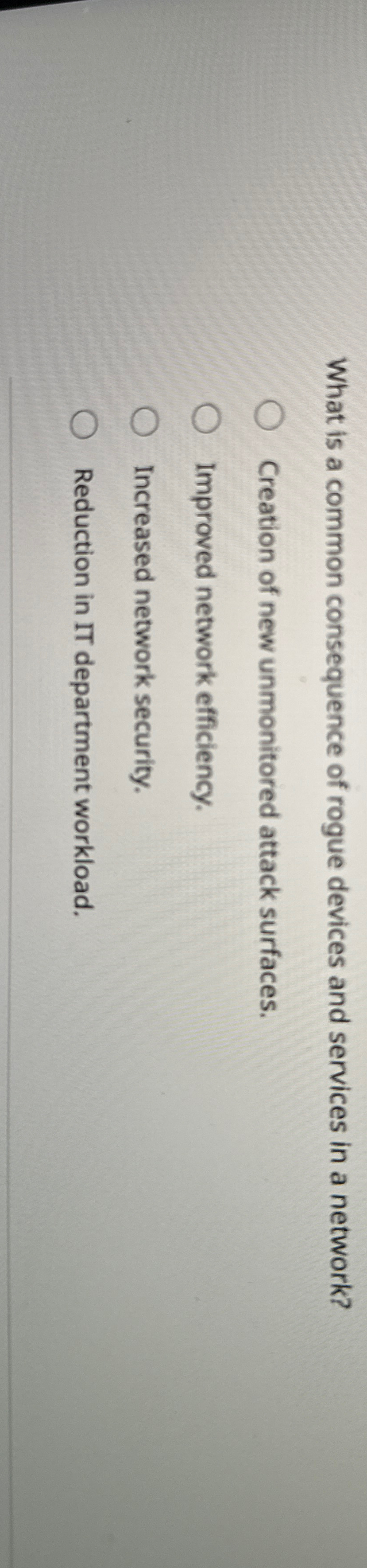 What is a common consequence of rogue devices and