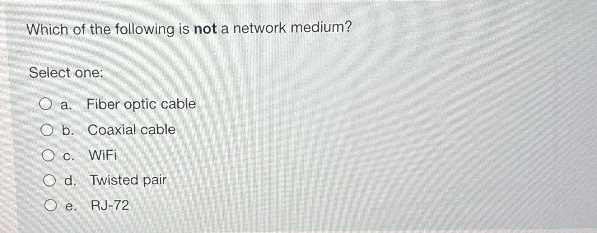 Which of the following is not a network medium?