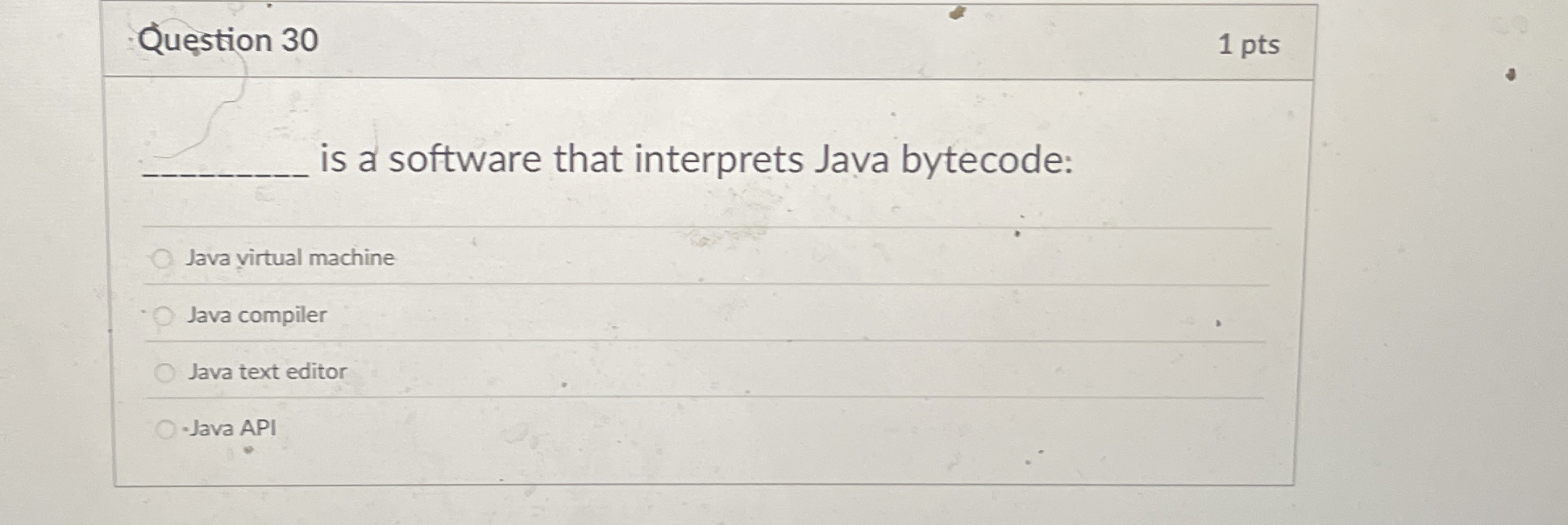 Qu stion 3 0 1 pts q , is a software that