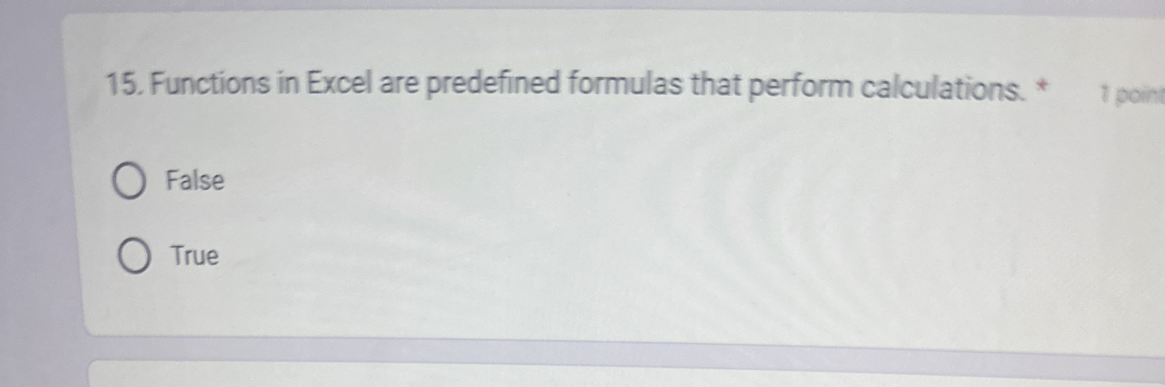 Functions in Excel are predefined formulas that