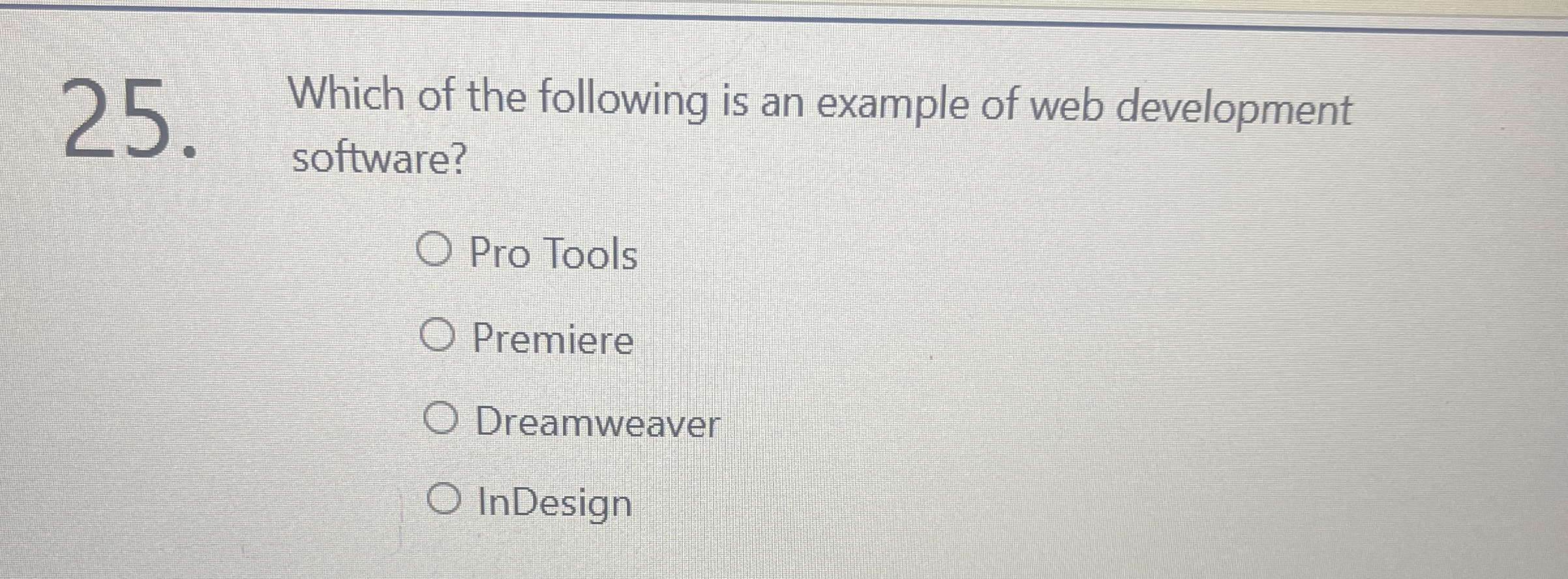 Which of the following is an example of web