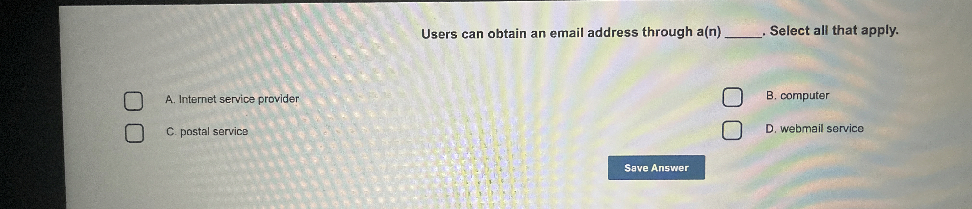 Users can obtain an email address through a ( n )