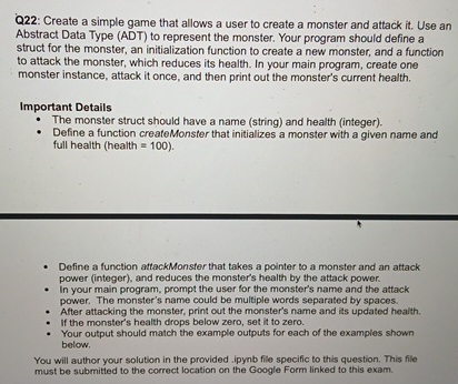 Q 2 2 : Create a simple game that allows a user