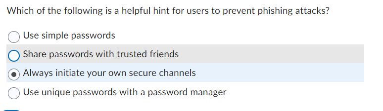 Which of the following is a helpful hint for
