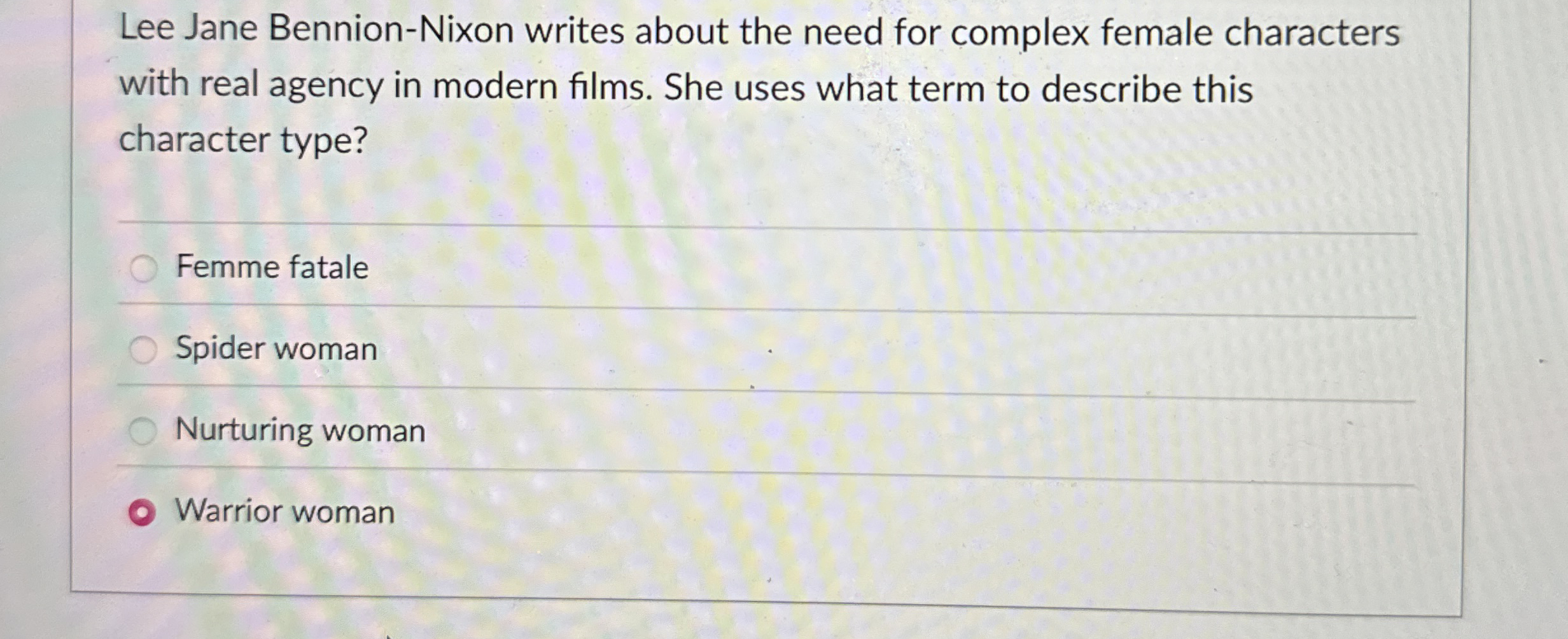 Lee Jane Bennion - Nixon writes about the need