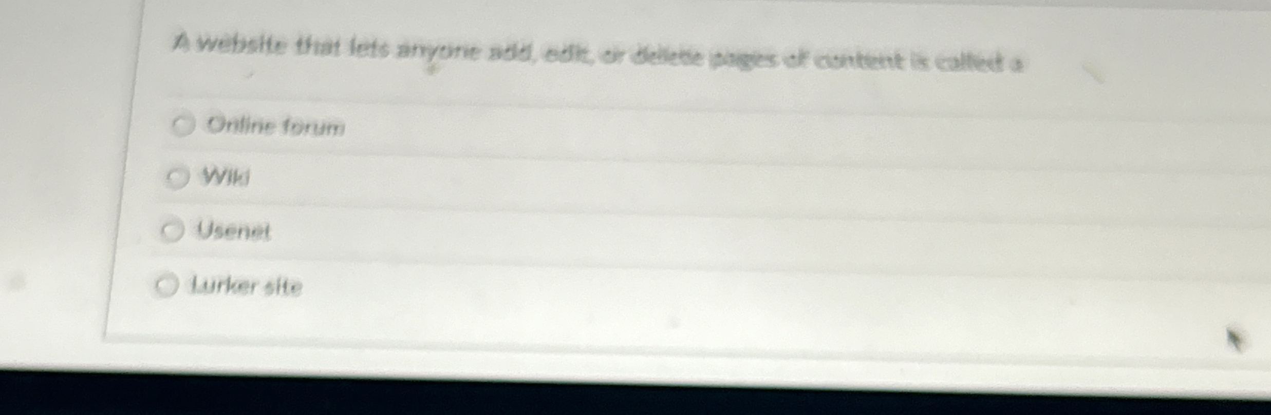 A website that lets amyone add, odt, or deliete