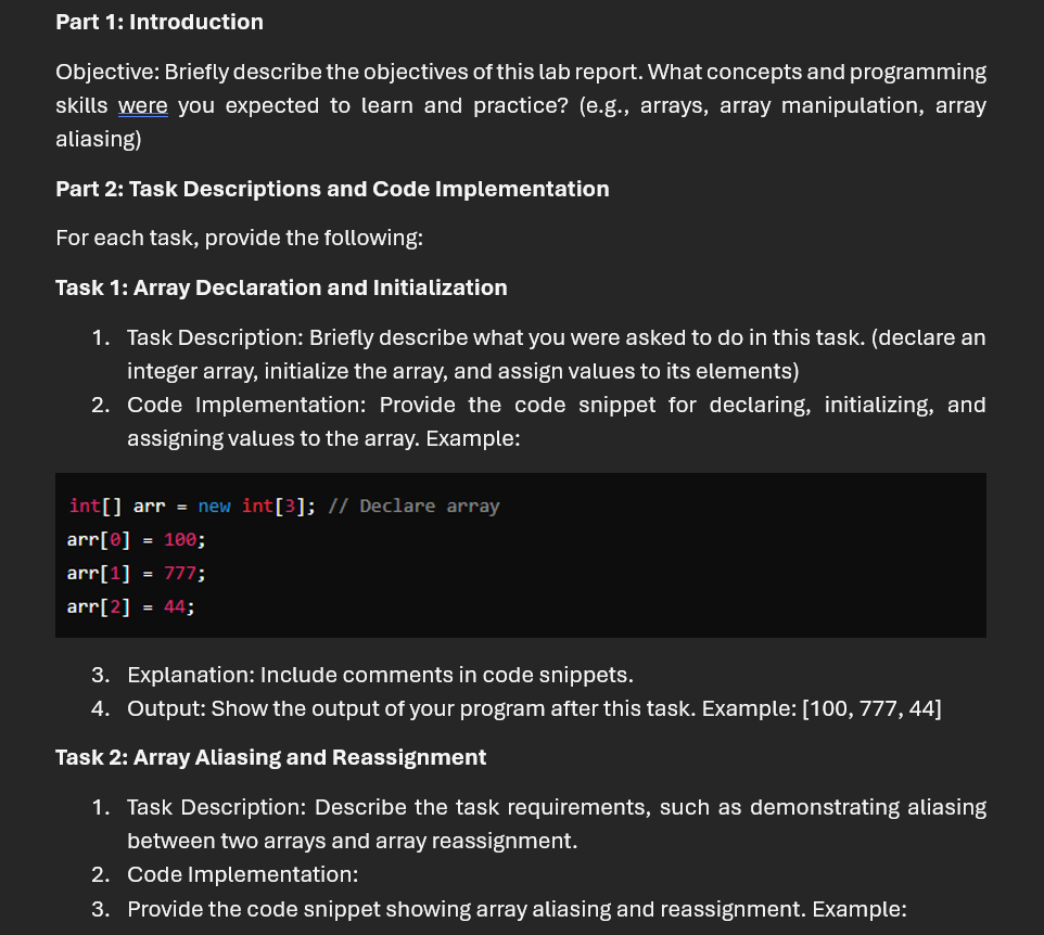 Part 1 : Introduction Objective: Briefly describe