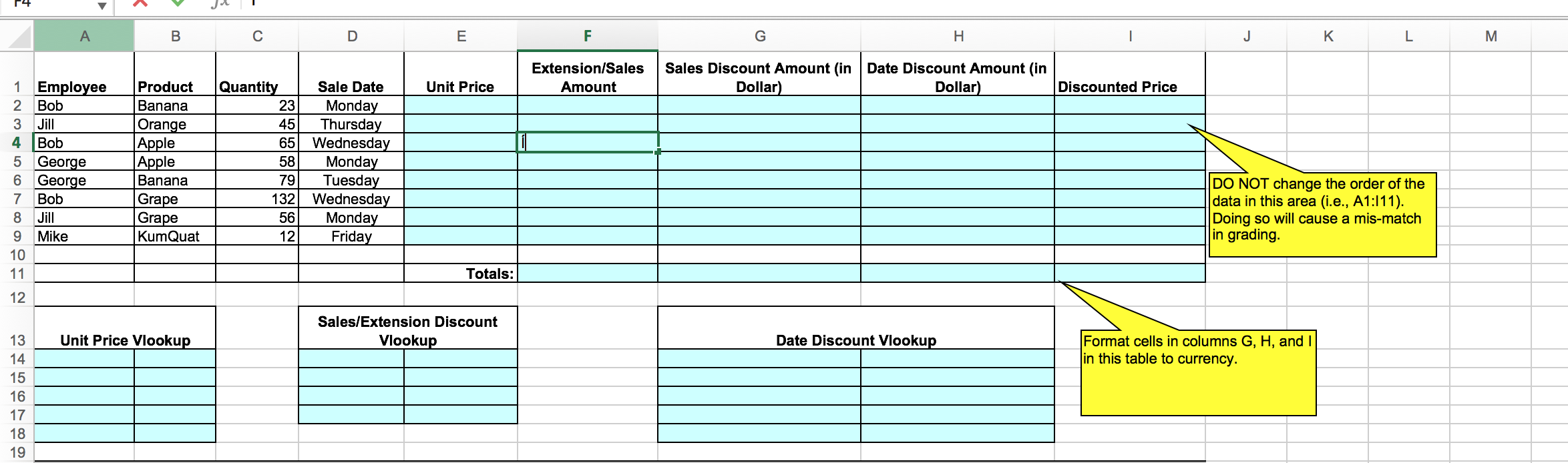 Instructions: 1 . Create 3 lookup tables based on