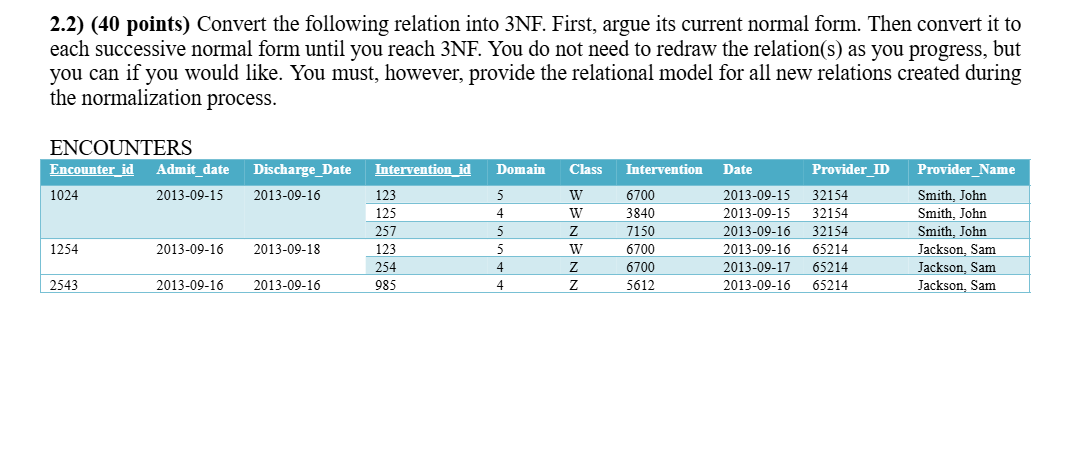 2 . 2 ) ( 4 0 points ) Convert the following