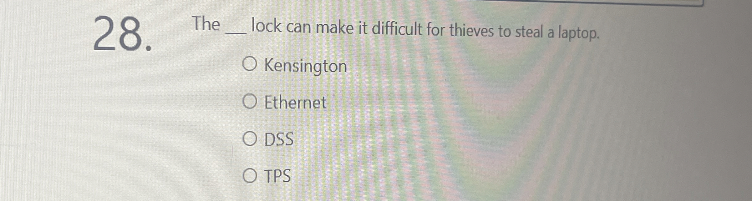 The lock can make it difficult for thieves to